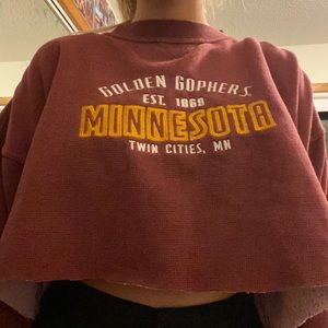 University Of Minnesota Cropped Sweatshirt